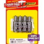 Moroso 67170, Set Of Black Steel 7/16IN. Rckr Studs Adj. Nut (4 Pack) Performa. Fixed Price $103.28.
