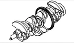 Crankshaft Ford (FB5Z-6303-A). Fixed Price $200.00.