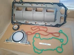 Mahle OS32267 Oil Pan Gasket & JV1720 Green Red H20 Pump. Fixed Price $128.90.