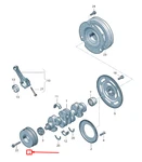 New Audi Q5 Fy Crankshaft Vibration Damper 06L105243AP Genuine. Fixed Price $341.78.