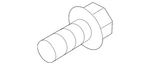 Genuine Mazda Crankshaft Pulley Bolt PE01-11-406. Fixed Price $15.62.