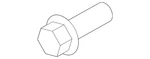 Genuine Mitsubishi Crankshaft Pulley Bolt 1101A022. Fixed Price $28.77.