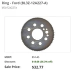 11-25 Genuine Ford Expedition Engine Motor Crankshaft Timing Ring BL3Z-12A227-A. Fixed Price $20.00.