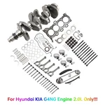 G4NG 2.0L Engine Overhaul Rebuild Kit W/ Crankshaft Rods Timing Fits Hyundai Kia. Fixed Price $449.71.