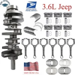 3.6L Engine Crankshaft Bearings Rods Piston Kit For Jeep Chrysler Dodge V6 11-24. Fixed Price $599.00.