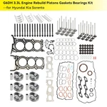 G6DH 3.3L Engine Rebuild Pistons Gaskets Bearings Kit For Hyundai Kia Sorento. Fixed Price $249.21.