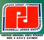 Parnelli Jones Enterprises Vintage Original Vinyl Decal Sticker Racing-scca. Fixed Price $13.90.