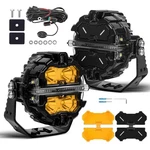 Maxpeedingrods 3.5 Inch Round 160W Led Off Road Lights + Amber Flood Cover. Fixed Price $154.69.