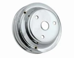 Engine Crankshaft Pulley-chrome Plated Steel Mr Gasket 4977. Fixed Price $120.83.
