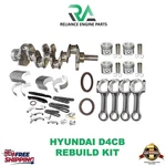 Hyundai Kia D4CB 2.5L Diesel Engine Forged Canvas Shaft + Overhaul Kit. Fixed Price $1595.21.
