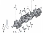 Genuine Bmw Exch-crankshaft With Bearing 11-21-2-166-362 New. Fixed Price $2036.06.
