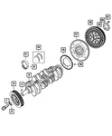 Genuine Mopar Engine Crankshaft Kit 5047376AC. Fixed Price $519.80.