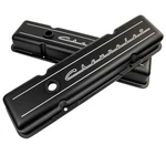 Billet Specialties BLK95123 Chevrolet Script Small Block Chevy Valve Covers. Fixed Price $299.28.