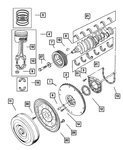 Genuine Mopar Crankshaft 53005840AB. Fixed Price $187.36.