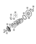 Genuine Mopar Crankshaft Target Wheel 68170053AA. Fixed Price $79.56.