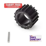 Jones CS-6102-B-18, Black Aluminum Pulley Crankshaft Htd Tooth 1IN Wide. Fixed Price $107.75.