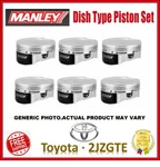 Manley Mm 3.386" Bore 9.0 Cr Dish Type Piston Set Fits Toyota 2JZGTE 3.0L. Fixed Price $1141.85.