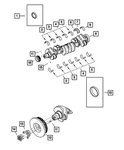 Genuine Mopar Crankshaft 68054213AA. Fixed Price $3381.25.