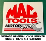 Mac Tools Motorsports Vintage Original Vinyl Decal Sticker-automotive-american. Fixed Price $7.23.